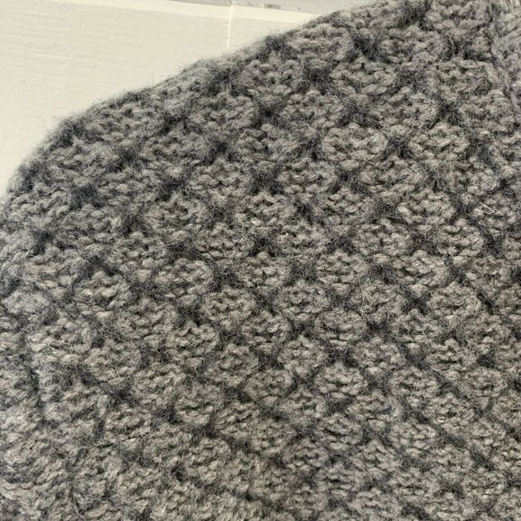 Joseph Abboud 1/4 zip Wool Knit Swearer gray Men's Size Large - Picture 4 of 8